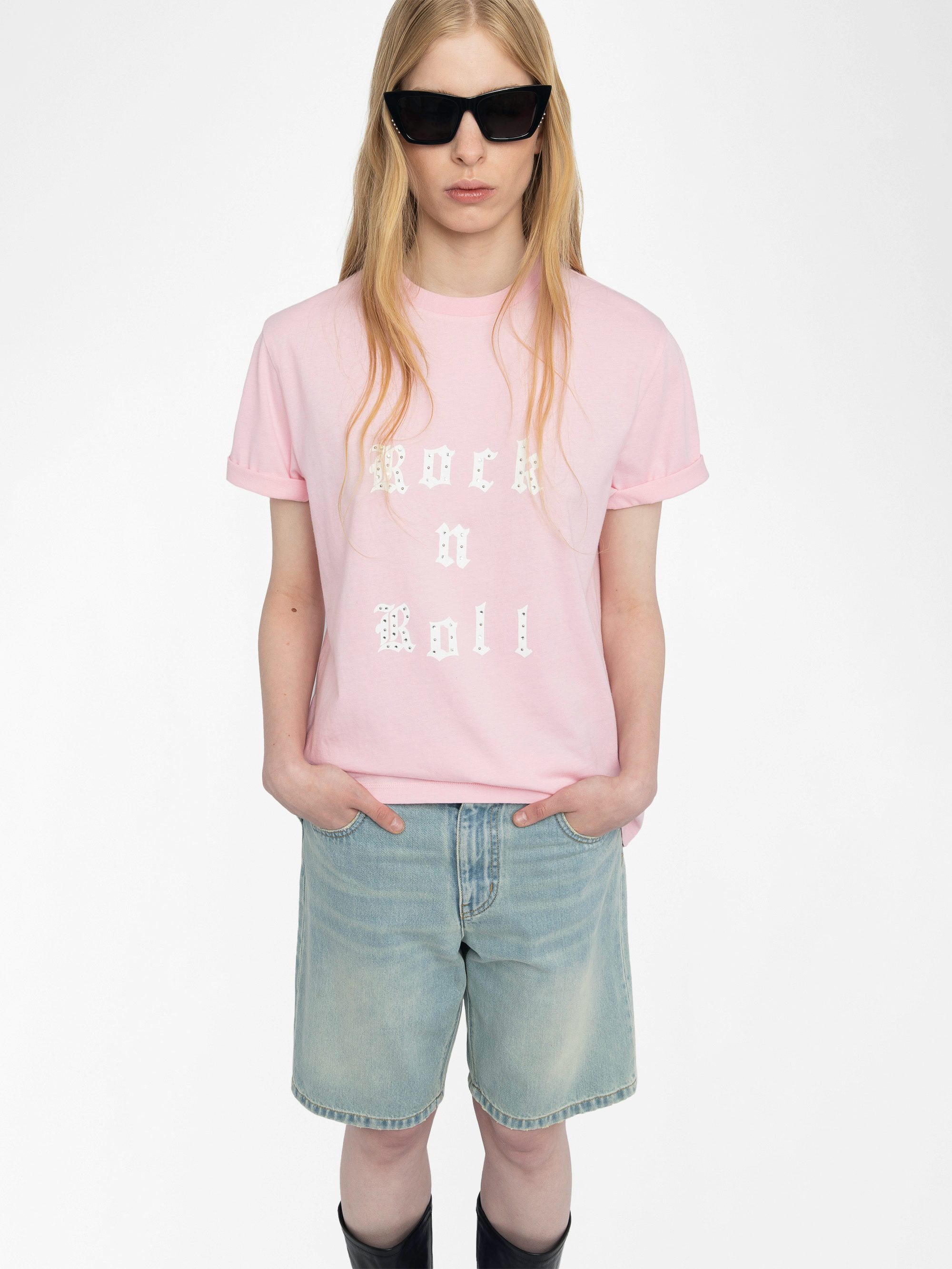 Edwin T-shirt - Short-sleeved loose-fitting round neck T-shirt.